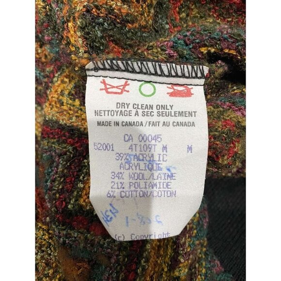 Tundra Canada Women Sweater Wool Loud Multi Color Size M Cotton Multicolor - Picture 3 of 6